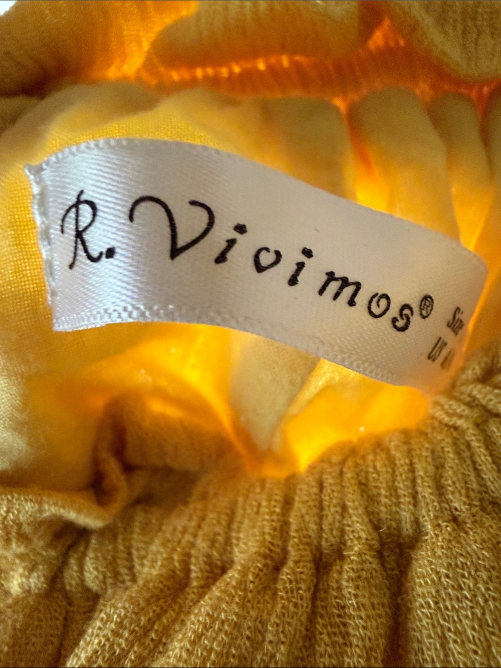 Off-Shoulder Yellow Embroidered Mini Dress - Picture 2 of 9